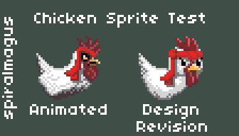 Pixel Chicken Character Test